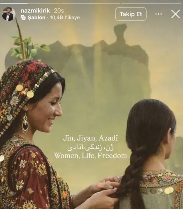 Uzak Şehir oyuncusu Nazmi Kırık DEM Parti'nin saç örme akımına katıldı - Resim: 0