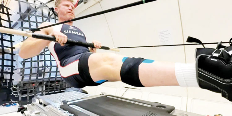Astronotlara özel spor aleti